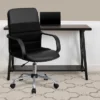 Emma And Oliver Mid-Back Black LeatherSoft And Mesh Swivel Task Office Chair With Arms -Homcom Furniture Shop GUEST 3d2892e8 17e1 4563 a9d9 b4dbd80377fd