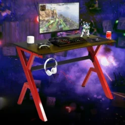 Costway Gaming Desk Computer Desk W/Controller Headphone Storage Mouse Pad & Cup Holder 13 Costway Gaming Desk Computer Desk W/Controller Headphone Storage Mouse Pad & Cup Holder -Homcom Furniture Shop GUEST 3d29499a 7010 4a89 8276 543297effa19