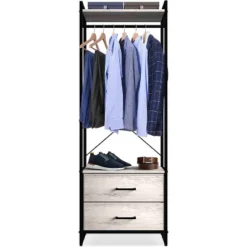 Sorbus Clothing Rack With Drawers Garment Stand Dresser Gray 9 Sorbus Clothing Rack With Drawers Garment Stand Dresser Gray -Homcom Furniture Shop GUEST 3e793e1e 42b0 4ff8 a53c 77b152917344