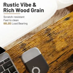 Costway Industrial End Side Table Mesh Magazine Holder Nightstand Rustic Brown -Homcom Furniture Shop GUEST 3f4cc6c4 d2f4 429f 9566 b758716af8b8