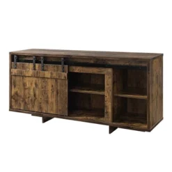 60" Bellarosa TV Stand For TVs Up To 60" Rustic Oak - Acme Furniture