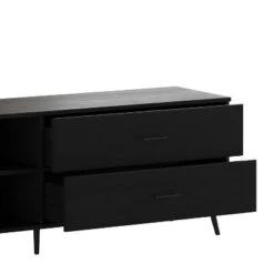Emma And Oliver Mid-Century Modern TV Stand With Drawers And Shelf -Homcom Furniture Shop GUEST 40a80919 bf95 497c 88b3 50c3f28af647
