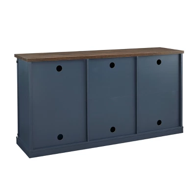 58" TV Stand For TVs Up To 65" Navy - Home Essentials 8 58" TV Stand For TVs Up To 65" Navy - Home Essentials - Image 6