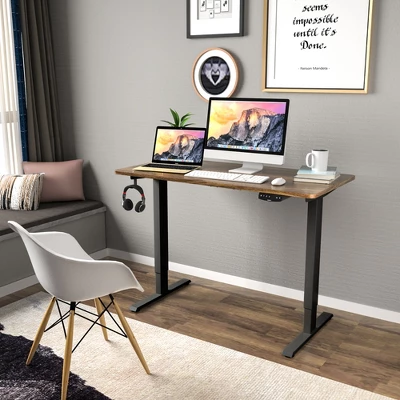 Costway Industrial Electric Adjustable Standing Up Desk Dual Motor W/ Controller 4 Costway Industrial Electric Adjustable Standing Up Desk Dual Motor W/ Controller - Image 2