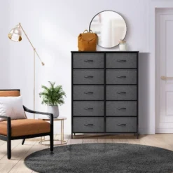 Sorbus Drawer Dresser For Bedroom Home Dark Gray -Homcom Furniture Shop GUEST 42d8f006 7698 40f2 93a2 a2efed60e636