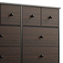 REAHOME 10-Drawer Steel Frame Bedroom Storage Organizer Chest Dresser With Waterproof Top, Adjustable Feet, And Wall Safety Attachment, Dark Brown -Homcom Furniture Shop GUEST 4487d8fc 8dff 46f1 8f04 d2c2f77439f0