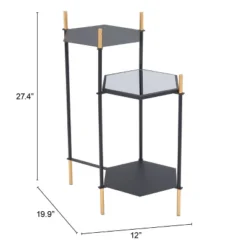 Whitfield Side Table Gold/Black - ZM Home -Homcom Furniture Shop GUEST 460520ea f1da 46f5 9cfd bad3d2431dc9
