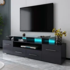 ModernLuxe Modern Stylish Functional TV Stand With Color Changing LED Lights High Gloss TV Cabinet 22 ModernLuxe Modern Stylish Functional TV Stand With Color Changing LED Lights High Gloss TV Cabinet -Homcom Furniture Shop GUEST 46d22a4f 7aac 4c0d 81b5 4369cd60034f