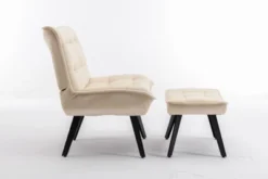 Modern Accent Leisure Chair With Ottoman-ModernLuxe -Homcom Furniture Shop GUEST 47f2a825 f7f9 413c bf9a fbe9b62c7b82