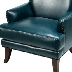 Jorge Vegan Leather Armchair With Nailhead Trim | Karat Home -Homcom Furniture Shop GUEST 491dd3cc b827 4faa a52b 492c05a7e5fe