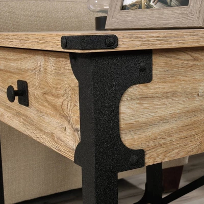 Steel River Side Table Distressed Brown - Sauder 7 Steel River Side Table Distressed Brown - Sauder - Image 5