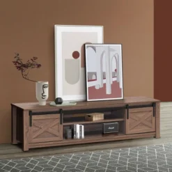 Costway Sliding Barn Door TV Stand For TV's Up To 65'' Storage Shelf Entertainment Center 14 Costway Sliding Barn Door TV Stand For TV's Up To 65'' Storage Shelf Entertainment Center -Homcom Furniture Shop GUEST 4b8fcf8a d4cf 4aef 9f51 6d7af6b520c8