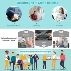 Costway 55''x28'' Electric Standing Desk Sit To Stand Workstation Dual Motor -Homcom Furniture Shop GUEST 4bc3f47e 07e6 4b2d a4e6 96160ae64c87