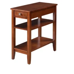 American Heritage 3 Tier End Table With Drawer - Breighton Home -Homcom Furniture Shop GUEST 4c432129 b7a3 4762 9b00 76252fe27992