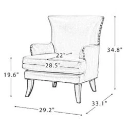 Jorge Vegan Leather Armchair With Nailhead Trim | Karat Home -Homcom Furniture Shop GUEST 4c9e7a2f b5a2 451a 8b76 196866051c27