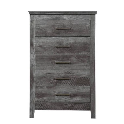 31" Vidalia Bedroom Set Rustic Gray Oak - Acme Furniture 7 31" Vidalia Bedroom Set Rustic Gray Oak - Acme Furniture - Image 5