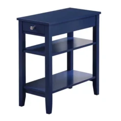 American Heritage 3 Tier End Table With Drawer - Breighton Home -Homcom Furniture Shop GUEST 53f1ba17 226a 42d3 baaa 571daa4a233d
