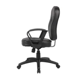 Leather Task Chair With Loop Arms Black - Boss Office Products -Homcom Furniture Shop GUEST 54e781d9 8484 4083 b3d4 ff01a6468b12