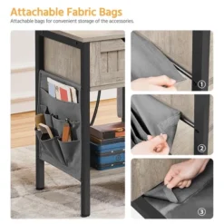 Yaheetech Storage End Table With Charging Station 12 Yaheetech Storage End Table With Charging Station -Homcom Furniture Shop GUEST 55250bd5 c0ec 449f b3a7 d2a8467aa4e9