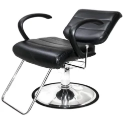 PureSana Chromium Vinyl Kyler 360 Degree Professional All Purpose Salon Chair With Adjustable Reclining Mechanism And Rotational Lock, Black -Homcom Furniture Shop GUEST 55bdb3b0 6cb3 400e 9810 abd13a0fae6a