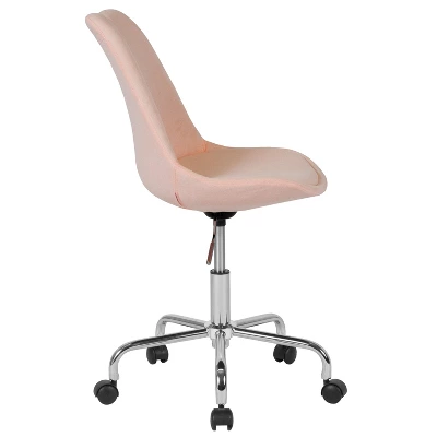 Merrick Lane Swivel Office Chair With Height Adjustable Swivel Seat In Stylish Upholstery 4 Merrick Lane Swivel Office Chair With Height Adjustable Swivel Seat In Stylish Upholstery - Image 2