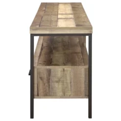 Morello 3 Drawer TV Stand For TVs Up To 80" Weathered Pine - Coaster -Homcom Furniture Shop GUEST 5747c0b8 b7c1 4f71 845f 4c81f01530c9