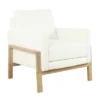 Wood Frame Accent Chair Cream Boucle - HomePop 1 Wood Frame Accent Chair Cream Boucle - HomePop -Homcom Furniture Shop GUEST 581bb92e 9c90 440b 8b88 43ceec692ebe