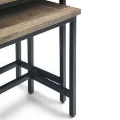 2pc Rhonda Solid Mango Wood Nesting Side Table - Wyndenhall -Homcom Furniture Shop GUEST 597549c0 3594 4e46 804c f6acfb671592