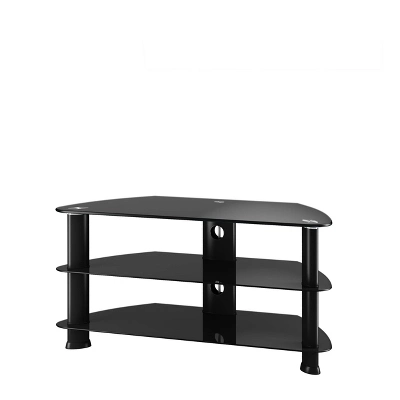 Corner TV Stand For TVs Up To 43" Black - CorLiving 9 Corner TV Stand For TVs Up To 43" Black - CorLiving - Image 7