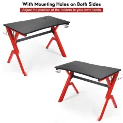 Costway Gaming Desk Computer Desk W/Controller Headphone Storage Mouse Pad & Cup Holder 18 Costway Gaming Desk Computer Desk W/Controller Headphone Storage Mouse Pad & Cup Holder -Homcom Furniture Shop GUEST 5c5af1f8 363c 4a48 8cab 744086e52048