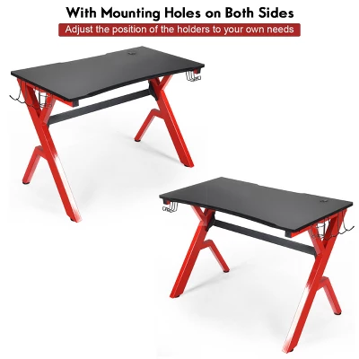 Costway Gaming Desk Computer Desk W/Controller Headphone Storage Mouse Pad & Cup Holder 10 Costway Gaming Desk Computer Desk W/Controller Headphone Storage Mouse Pad & Cup Holder - Image 8