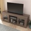 Traditional Full Glass Door TV Stand For TVs Up To 80" - Merrick Lane -Homcom Furniture Shop GUEST 5cbe424e 7bef 4742 86bf bf5ea902a640