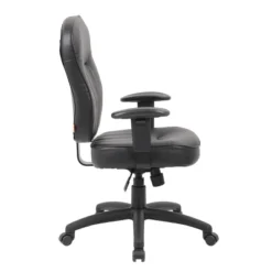 Leather Task Chair With Adjustable Arms Black - Boss Office Products 9 Leather Task Chair With Adjustable Arms Black - Boss Office Products -Homcom Furniture Shop GUEST 5cc19877 2537 4898 ab1e 1567850e918c