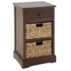Wooden Side Chest With Wicker Drawers Brown - Olivia & May -Homcom Furniture Shop GUEST 5d04ac11 e9cd 44aa 9ff4 7f8bfc5a22a6