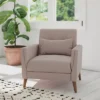 Emma And Oliver Upholstered Mid-Century Modern Arm Chair With Tufted Seat And Back, Pocket Spring Support And Wooden Legs -Homcom Furniture Shop GUEST 5dfa1f9e 8f78 466d b7cd 377ef2f8cc35