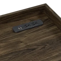 Angelica 3 Drawer Writing Desk Walnut - Coaster -Homcom Furniture Shop GUEST 5f225af3 091c 4d71 bbd7 9a072e321947