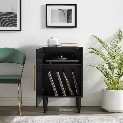 Everett Record Player Stand Matte Black - Crosley 8 Everett Record Player Stand Matte Black - Crosley - Image 6