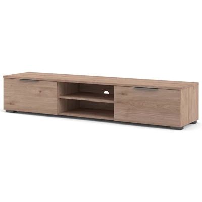 2 Drawer 2 Shelf TV Stand In Brown - Tvilum 5 2 Drawer 2 Shelf TV Stand In Brown - Tvilum - Image 3