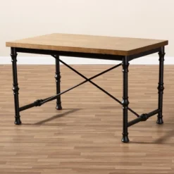 Baxton Studio Verdin Wood Finished Criss Cross Desk Bronze - BaxtonStudio 13 Baxton Studio Verdin Wood Finished Criss Cross Desk Bronze - BaxtonStudio -Homcom Furniture Shop GUEST 611ff202 0a00 4249 99fb ec01c72f491e