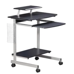 Compact Computer Cart With Storage - Techni Mobili -Homcom Furniture Shop GUEST 6498d9ca 17ac 44ee b9e4 5b9b35608c5f