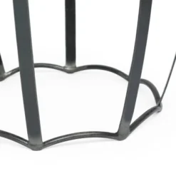 Wiers Modern Industrial Handcrafted Mango Wood Side Table Gray/Black - Christopher Knight Home -Homcom Furniture Shop GUEST 654c12a9 fd92 4390 8cfb 6f73106be8cf