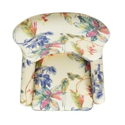 Jennifer Taylor Home Paradise Upholstered Arm Chair, Off-White/Floral Printed On Cotton -Homcom Furniture Shop GUEST 657e8986 4efb 4a27 96d9 e37aebf48bf5