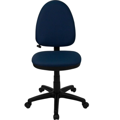 Flash Furniture Mid-Back Navy Blue Fabric Multifunction Swivel Ergonomic Task Office Chair With Adjustable Lumbar Support 5 Flash Furniture Mid-Back Navy Blue Fabric Multifunction Swivel Ergonomic Task Office Chair With Adjustable Lumbar Support - Image 3