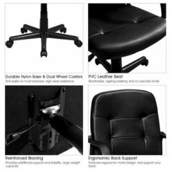 Costway Ergonomic Mid-Back Executive Office Swivel Computer Desk Chair New -Homcom Furniture Shop GUEST 67c69c3f c009 492c 8482 6824e54eaa59