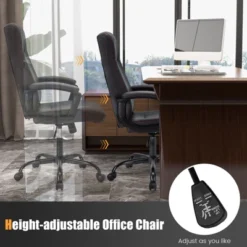 Costway Adjustable Home Office Computer Chair Swivel Rocking Executive Desk Chair With Arms -Homcom Furniture Shop GUEST 68036cf9 ffb7 45cc bd78 0750ee40f6ab