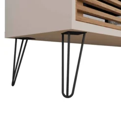 71" Arthur Wooden TV Stand For TVs Up To 71" With 2 Slatted Sliding Doors - The Urban Port -Homcom Furniture Shop GUEST 6a2c846f 5d92 4d40 b2a5 0d89b2dcf67b