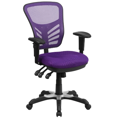 Flash Furniture Mid-Back Mesh Multifunction Executive Swivel Ergonomic Office Chair With Adjustable Arms 20 Flash Furniture Mid-Back Mesh Multifunction Executive Swivel Ergonomic Office Chair With Adjustable Arms - Image 18