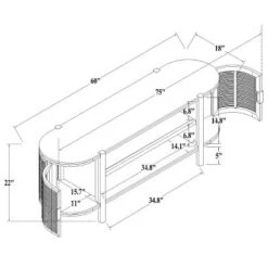 Portola Hills Caned Door TV Stand For TVs Up To 60" - Threshold™ Designed With Studio McGee 23 Portola Hills Caned Door TV Stand For TVs Up To 60" - Threshold™ Designed With Studio McGee -Homcom Furniture Shop GUEST 6a70e9c2 1448 487f a332 1f397d50b5ae