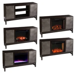 Tifchar Storage Media Cabinet Brown/Antique Silver - Aiden Lane -Homcom Furniture Shop GUEST 6ace9703 5517 4c5f 96c6 8dce38bf0f91