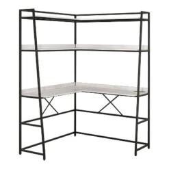 Clydebank Corner Desk With Bookcase And USB Plug - HOMES: Inside + Out -Homcom Furniture Shop GUEST 6ad0a959 4e08 40d2 b445 96c923e07acb